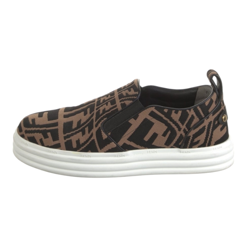 Fendi Women’s Brown Slip-On Sneakers Size EU 39.5 - Picture 3 of 8